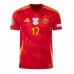 Spanien Nico Williams #17 Replik Heimtrikot EM 2024 Kurzarm